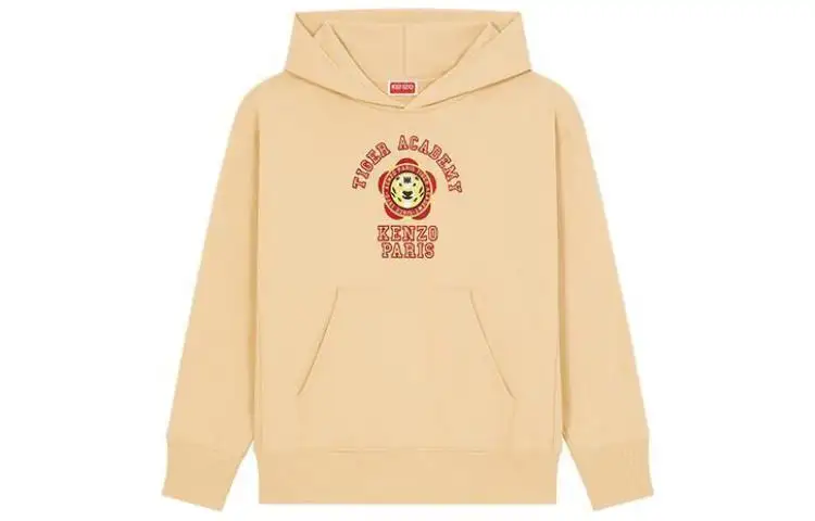 KENZO Sweatshirts Women's Light Camel Hooded Moderate Regular