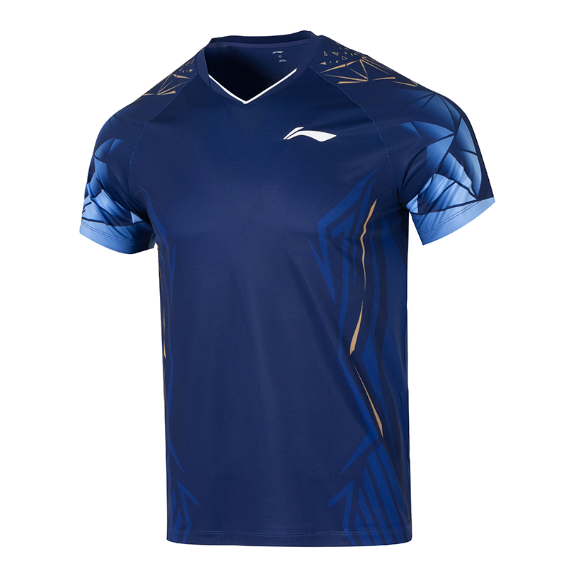 Li Ning Badminton Jersey Unisex Dark Purple Blue