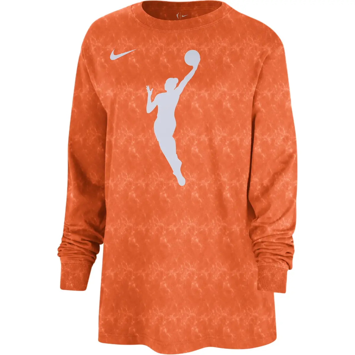 Nike T-Shirts Women's Orange Crew Neck Moderate