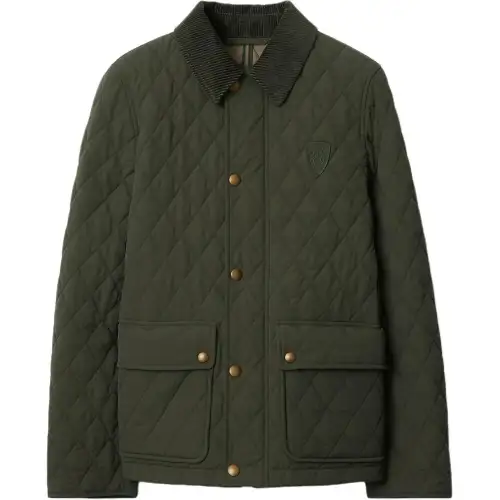 Burberry Logo Patch Quilted Jacket