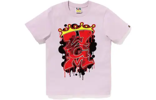 A BATHING APE T Shirts Women's Crew Neck Moderate Straight Fit