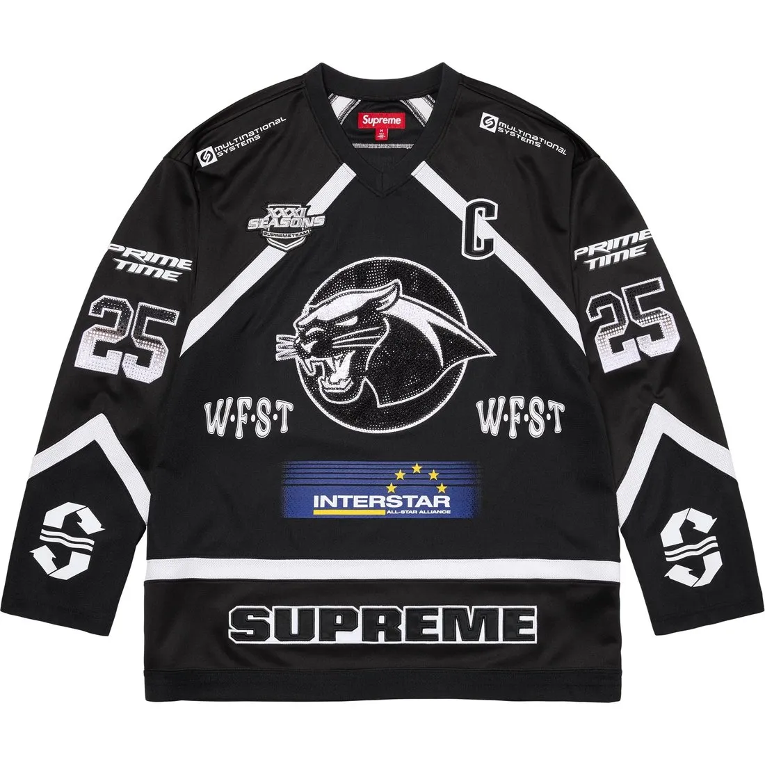 Supreme Rhinestone Hockey Jersey