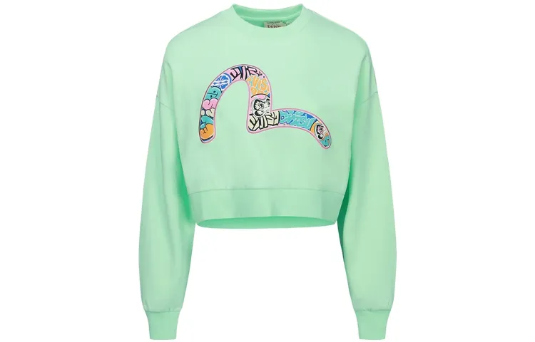 EVISU Sweatshirt Women's Apple Green