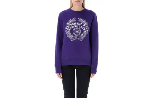 Golden Goose Sweatshirts Women's Purple Blue Moderate