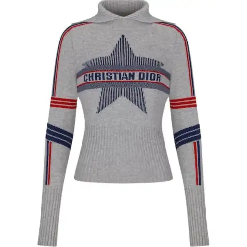 DIOR Quarterly New Products Cashmere Sweaters Women's Gray Moderate