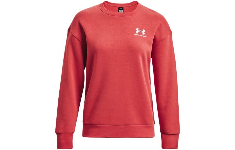 Under Armour Essential Sweatshirts Women's Red Crew Neck Moderate Regular
