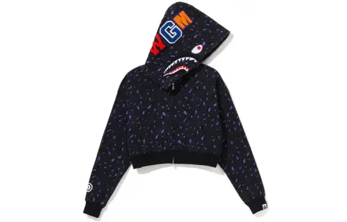 A BATHING APE Sweatshirts Women's Hooded Moderate Cardigan