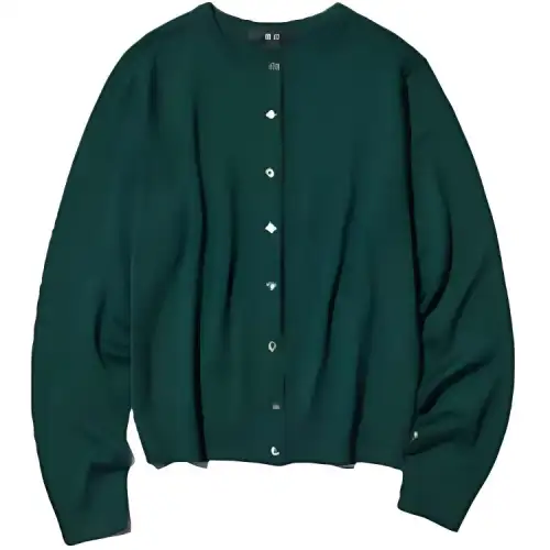 UNIQLO Knitwear Women's Crew Neck Moderate Cardigan