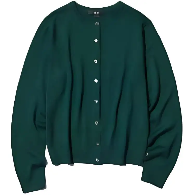 UNIQLO Knitwear Women's Crew Neck Moderate Cardigan