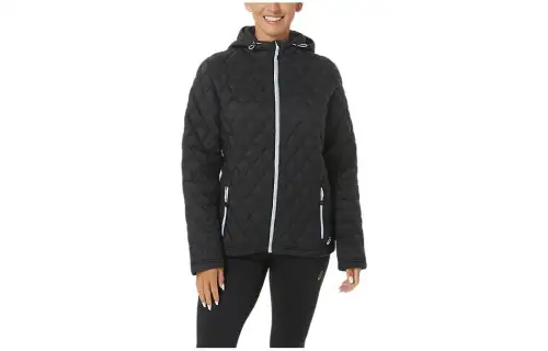 ASICS Performance Insulated Jackets Women's Black Hooded Moderate Other