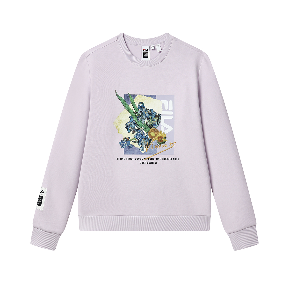 FILA x FANGAOBOWUGUAN,LIANMINGKUAN Sweatshirt Women's Town Fragrance Purple