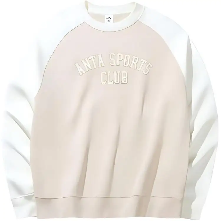 Anta Women's Training Collection, Sports Fleece Lined Thermal Breathable Sweatshirt Women's Powder Pink/Ivory White