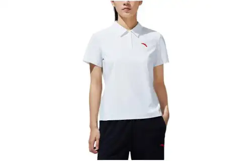 ANTA Variety Training Collection Polo Shirts Women's Papyrus White Polo Collar Moderate Straight Fit