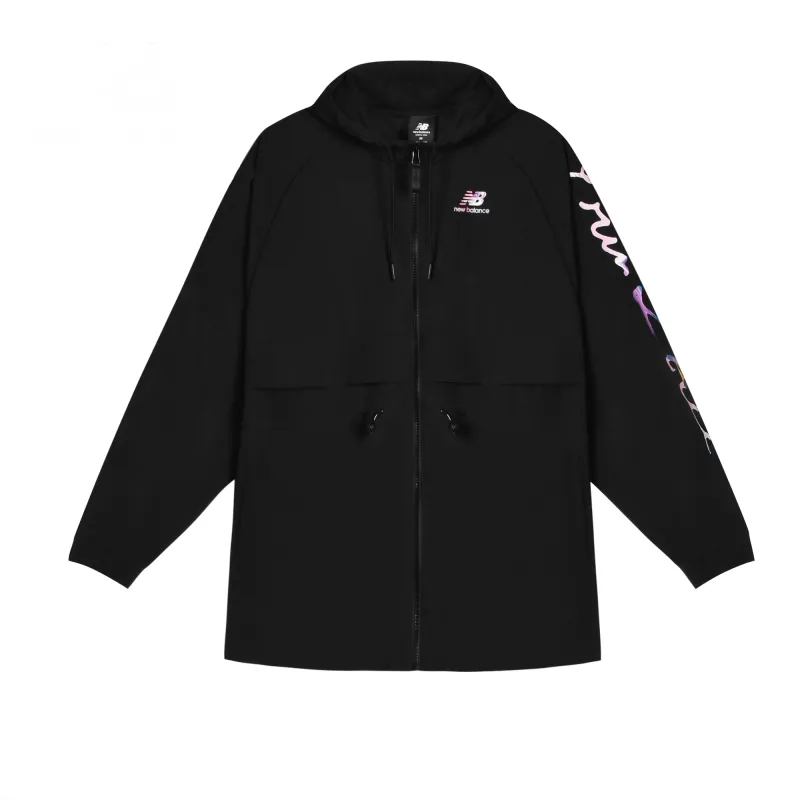 New Balance Jackets Women's Black Hooded Thin Other