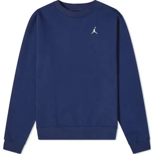 Jordan Brooklyn Sweatshirts Women's Navy Blue Crew Neck Moderate Regular
