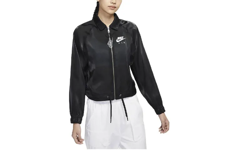 Nike Jackets Women's Black Lapel Moderate Other