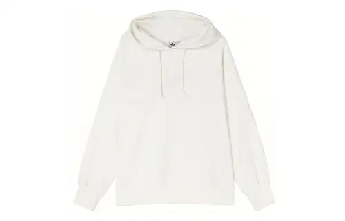 Adidas Originals Sweatshirts Women's White Hooded Moderate Regular