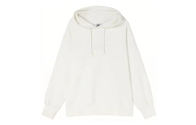 Adidas Originals Sweatshirts Women's White Hooded Moderate Regular