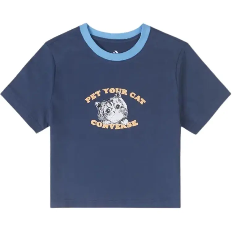 Converse Regular T Shirt Women's Blue