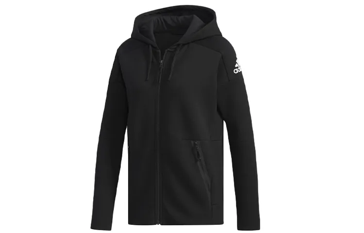 Adidas Jackets Women's Black Hooded Moderate Other