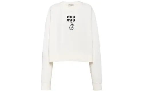 MIU MIU SS23 Sweatshirt Women's White