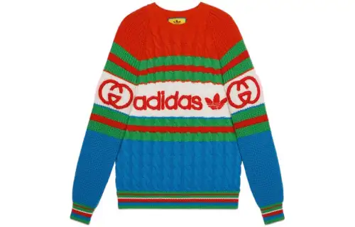 GUCCI X Adidas Wool Sweater Blue/Orange