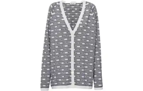 MIU MIU Knitwear Women's Black V Neck Moderate Other