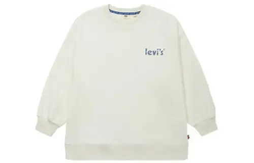 Levis Sweatshirts Women's Ecru Crew Neck Moderate Regular