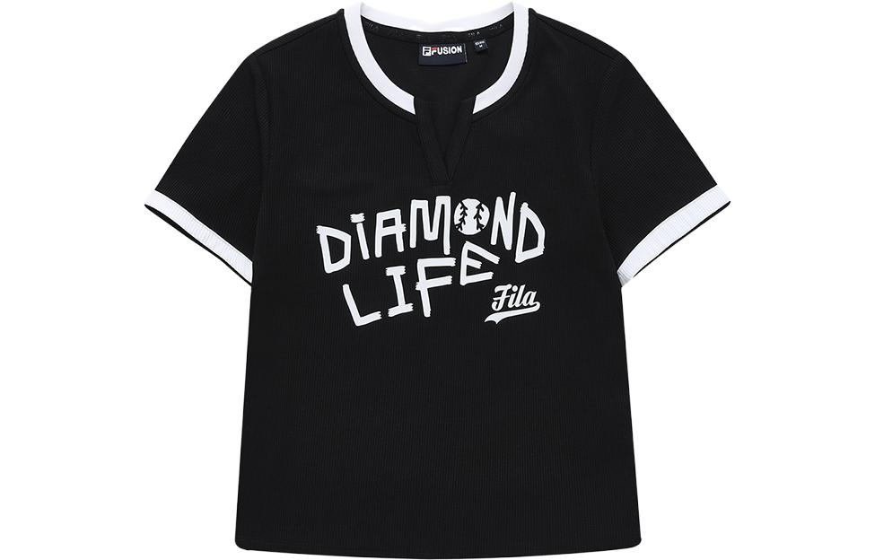 Женская футболка Fila (черная)