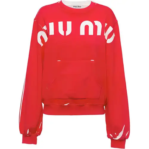 MIU MIU SS23 Sweatshirt Women's Red