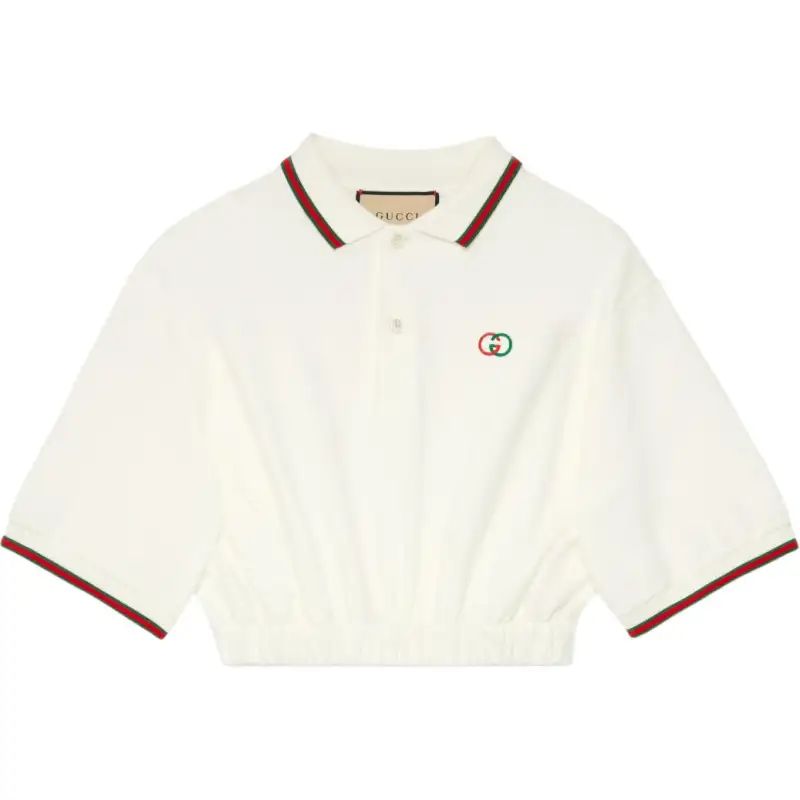 【Previous Season】embroidered-logo short-sleeved polo shirt