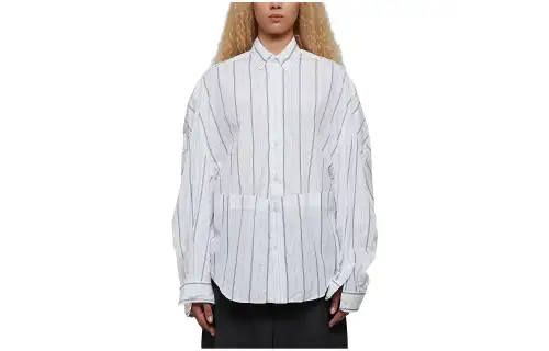 Balenciaga Striped Long Sleeved Shirt