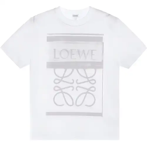 LOEWE T Shirts Women's White Crew Neck Moderate Straight Fit