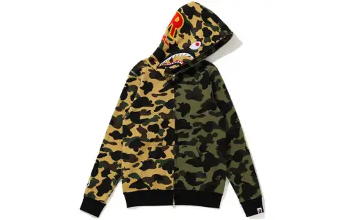 Bape Ultimate 1st Camo Split Shark Green/Yellow