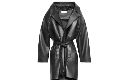 Balenciaga Jackets Women's Black Lapel Moderate Other