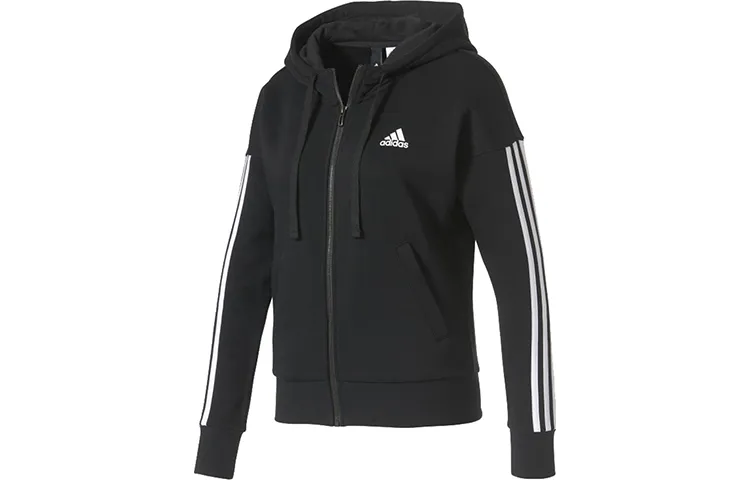 Adidas Jackets Women's Black Hooded Moderate Soft Shell