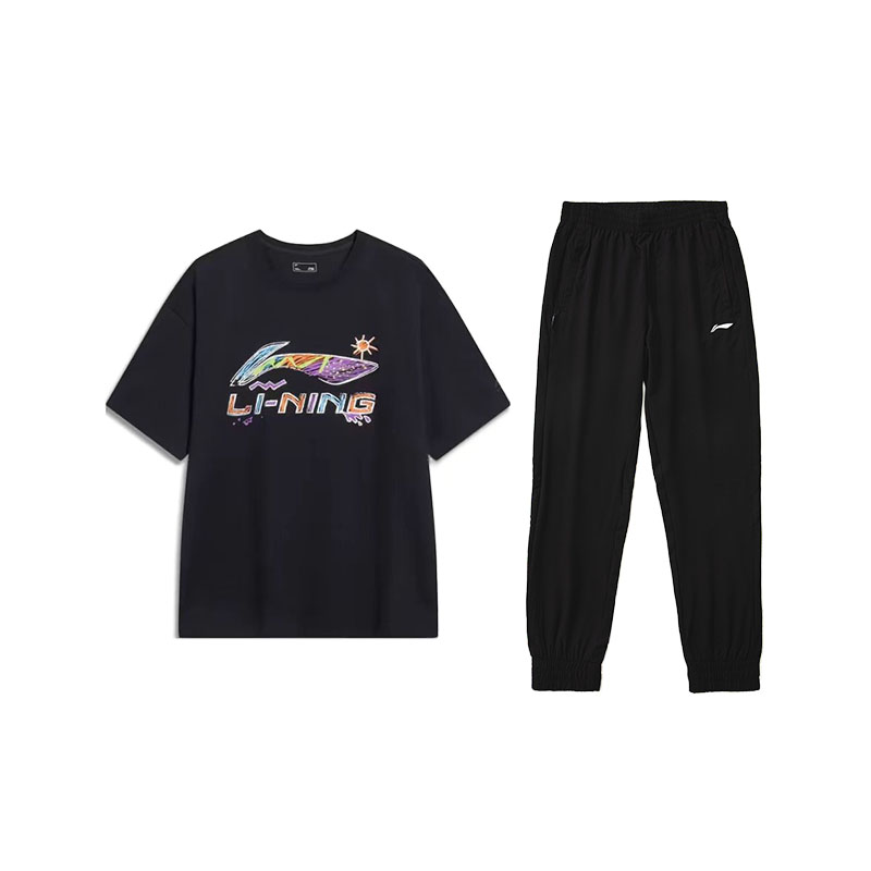 Li Ning Weekend Youth Casual Sportswear Unisex Black