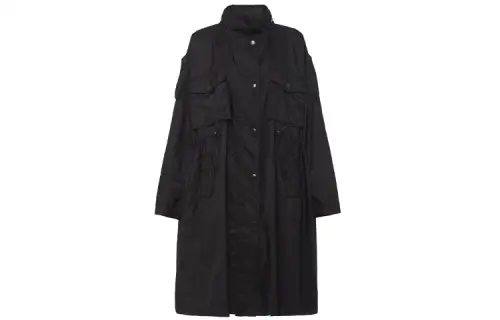 PRADA Jackets Women's Black Stand Collar Moderate Other