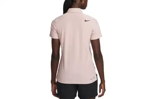 Nike Polo Shirts Women's Peach Polo Collar Moderate Straight Fit