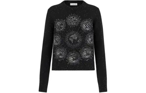 DIOR SS24 Cashmere Sweater Women's Black