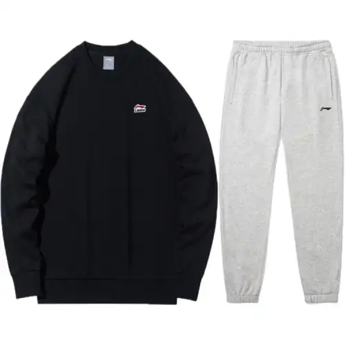 Li Ning Casual Sportswear Men's Black+Gray