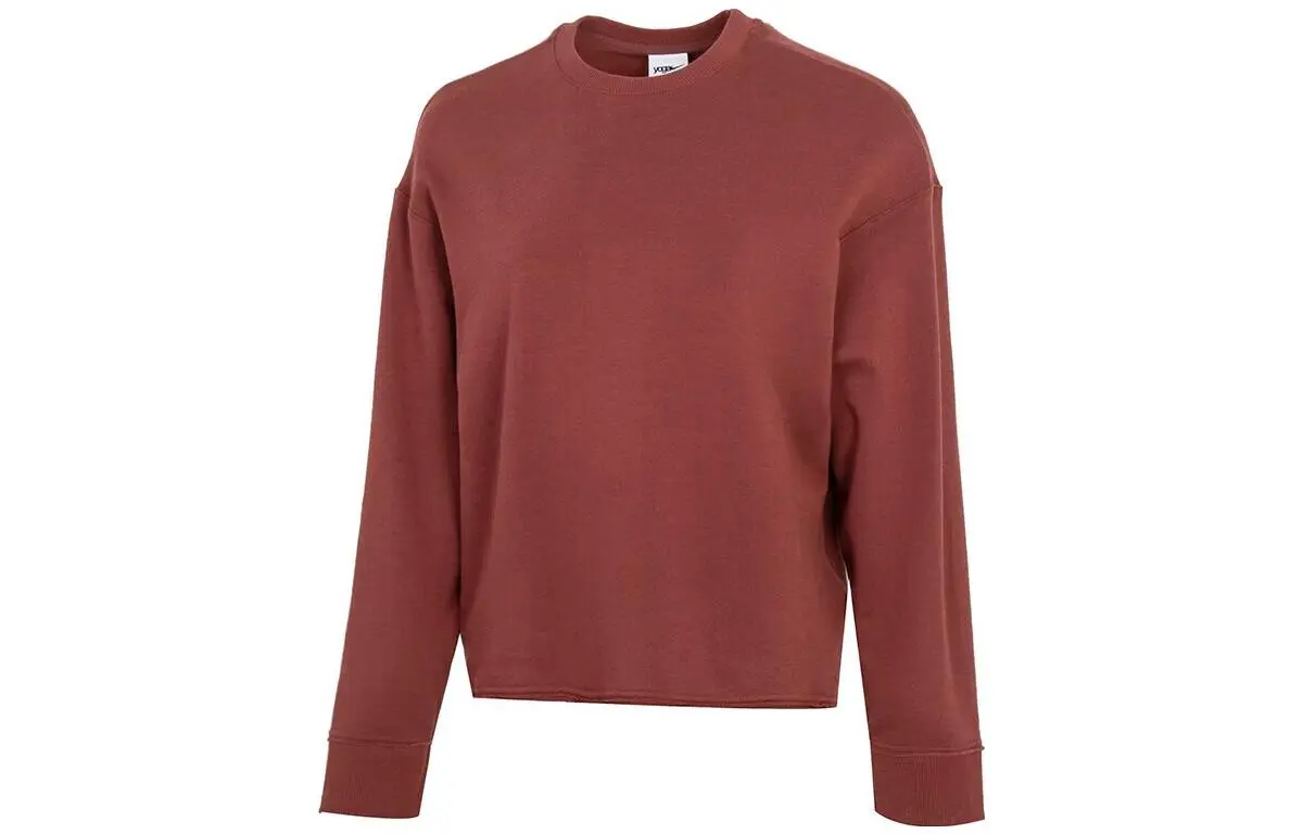 Nike Sweatshirts Women's Dark Red Crew Neck Moderate Regular