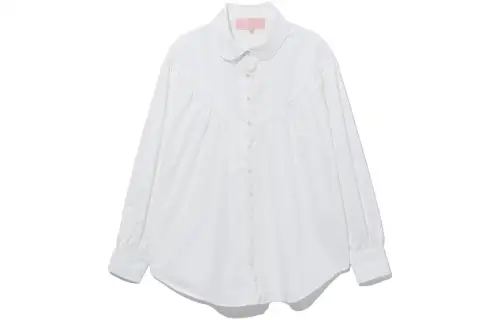 A BATHING APE Bape Shirts Women's White Lapel Moderate