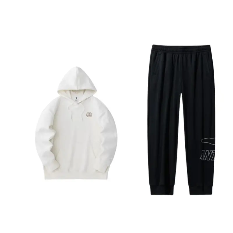 ANTA Sweatshirt Sets Unisex Hooded Moderate