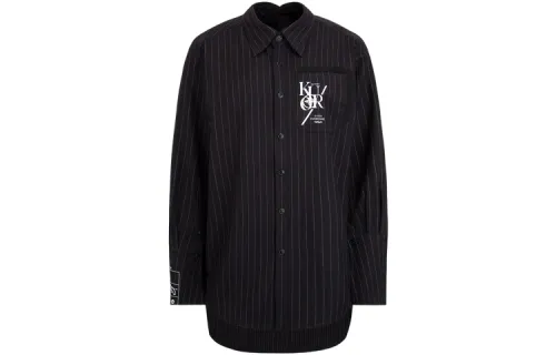 EVISU Shirts Women's Black Lapel Moderate Other