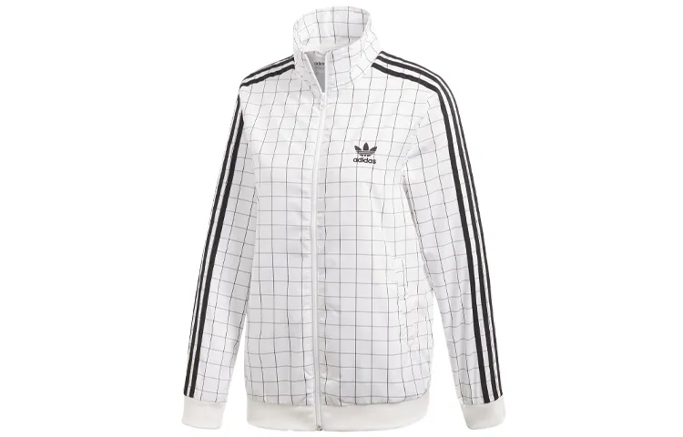 Adidas Originals Jackets Women's White Stand Collar Moderate Other