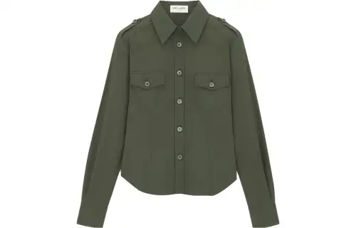 SAINT LAURENT Buttoned Long Sleeved Shirt