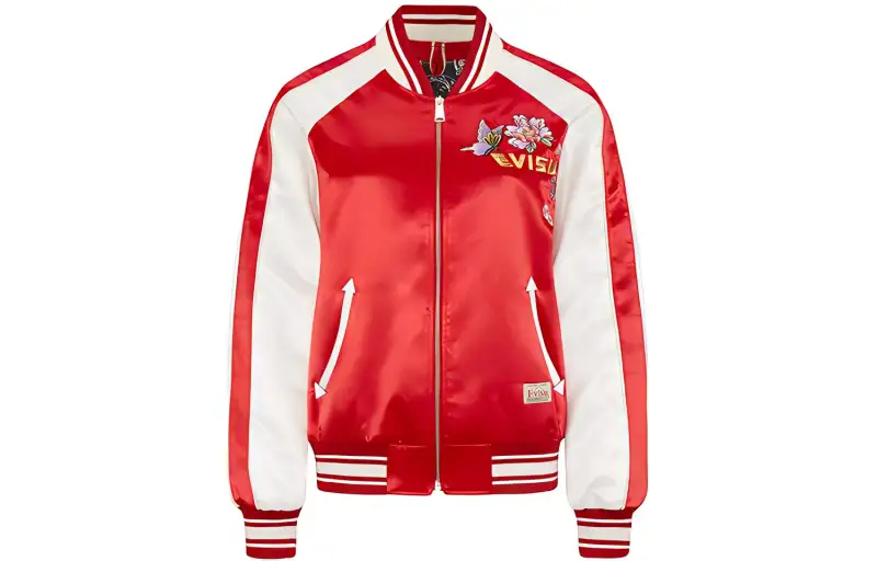 EVISU Baseball Jerseys Women's Baseball Collar Moderate