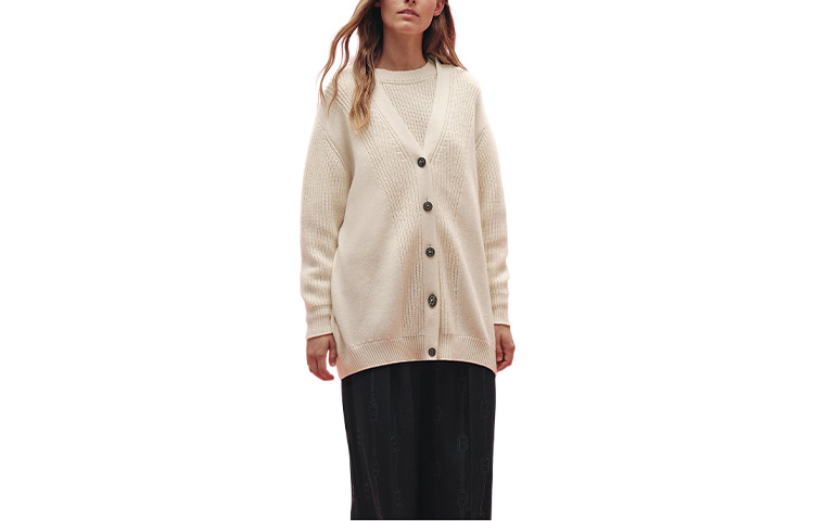 Женский кардиган Hermes SS23 (белый)