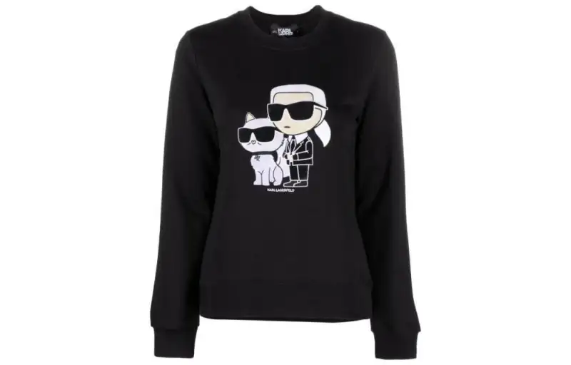 Karl Lagerfeld Karl Ikonik Karl & Choupette Sweatshirt